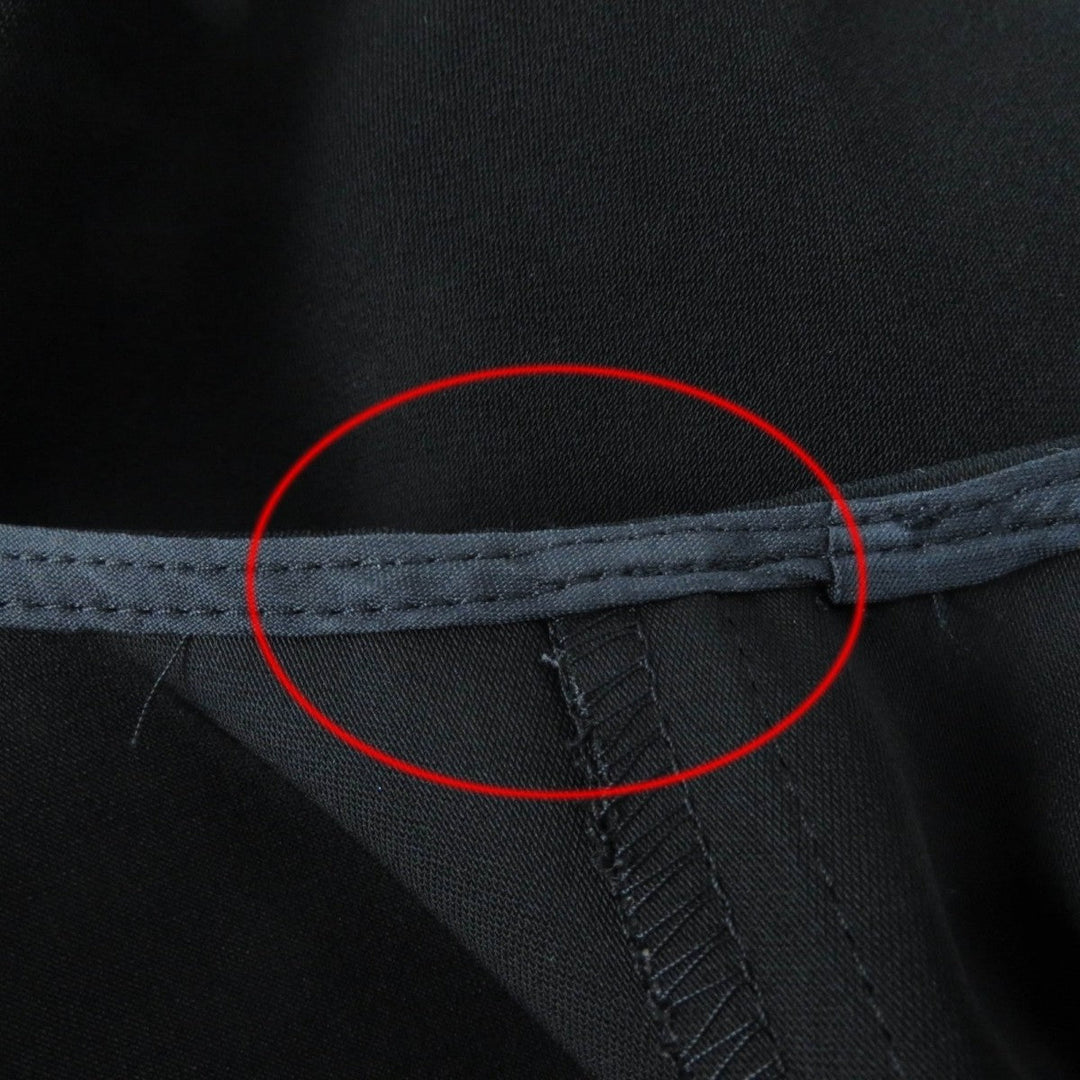 YOKO CHAN blouse YCB-219-127 Main: 100% polyester, Part: 100% cupra black Women 38 Used Authentic