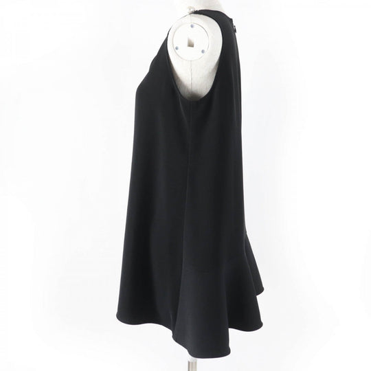 YOKO CHAN blouse YCB-219-127 Main: 100% polyester, Part: 100% cupra black Women 38 Used Authentic