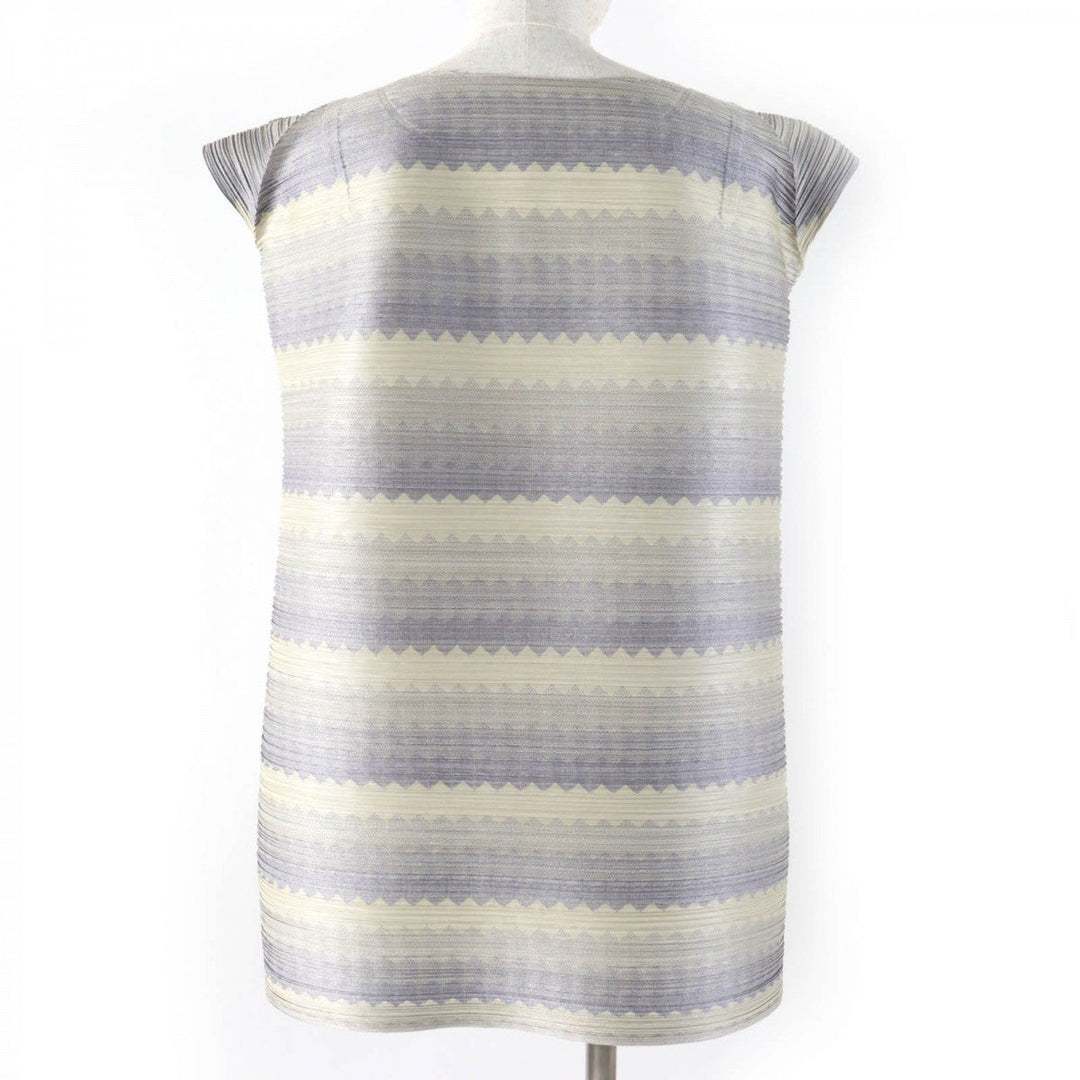 PLEATS PLEASE Cut PP33-JT654 polyester Blue Beige type 3