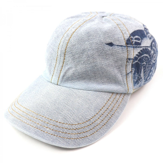 BURBERRY cap 8085749 cotton Indigo mens XS Used Authentic