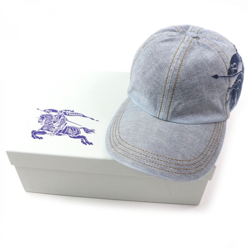 BURBERRY cap 8085749 cotton Indigo mens XS Used Authentic