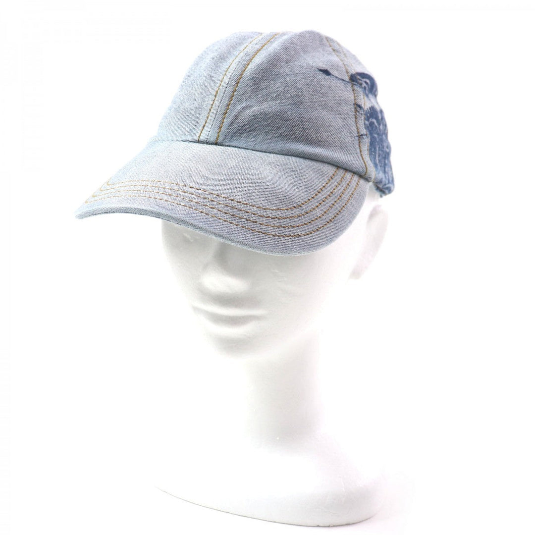 BURBERRY cap 8085749 cotton Indigo mens XS Used Authentic