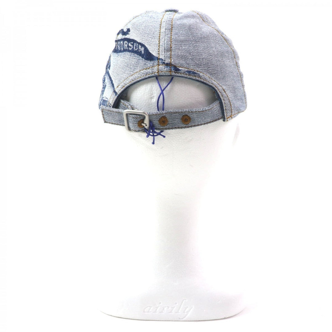 BURBERRY cap 8085749 cotton Indigo mens XS Used Authentic