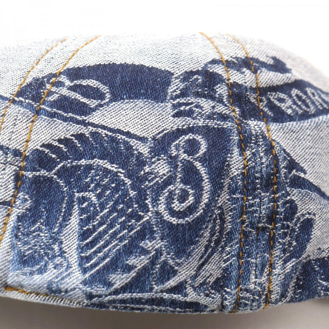 BURBERRY cap 8085749 cotton Indigo mens XS Used Authentic