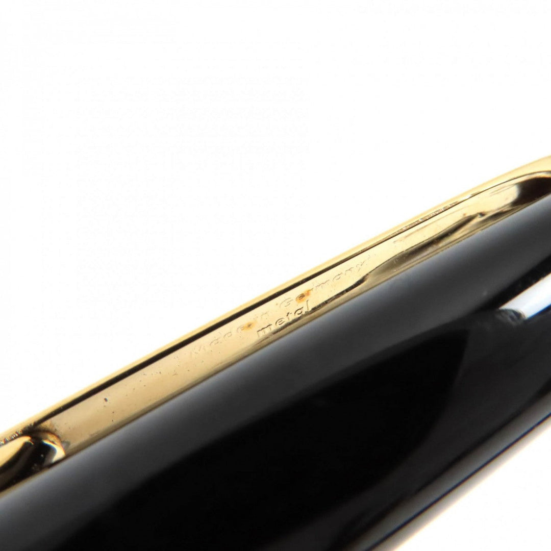 MONTBLANC Ballpoint pen Resin, Gold Plated black Meisterstck Classic mens Used Authentic