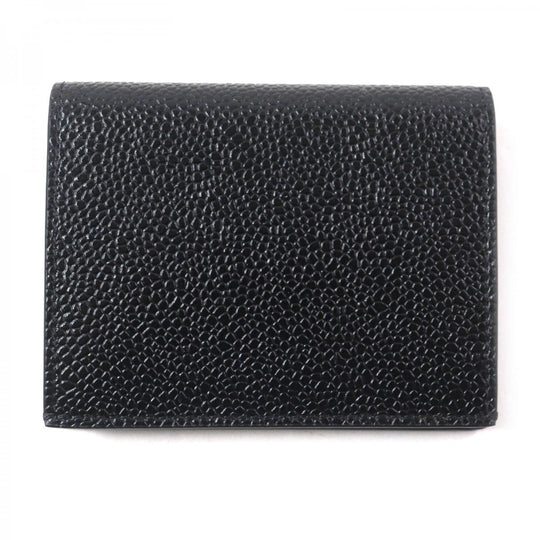 THOM BROWNE Pass case MAW021L-00198 Main: Pebble grain leather black Double Card Holder mens Used Authentic
