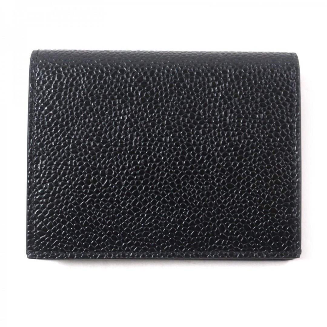 THOM BROWNE Pass case MAW021L-00198 Main: Pebble grain leather black Double Card Holder mens Used Authentic