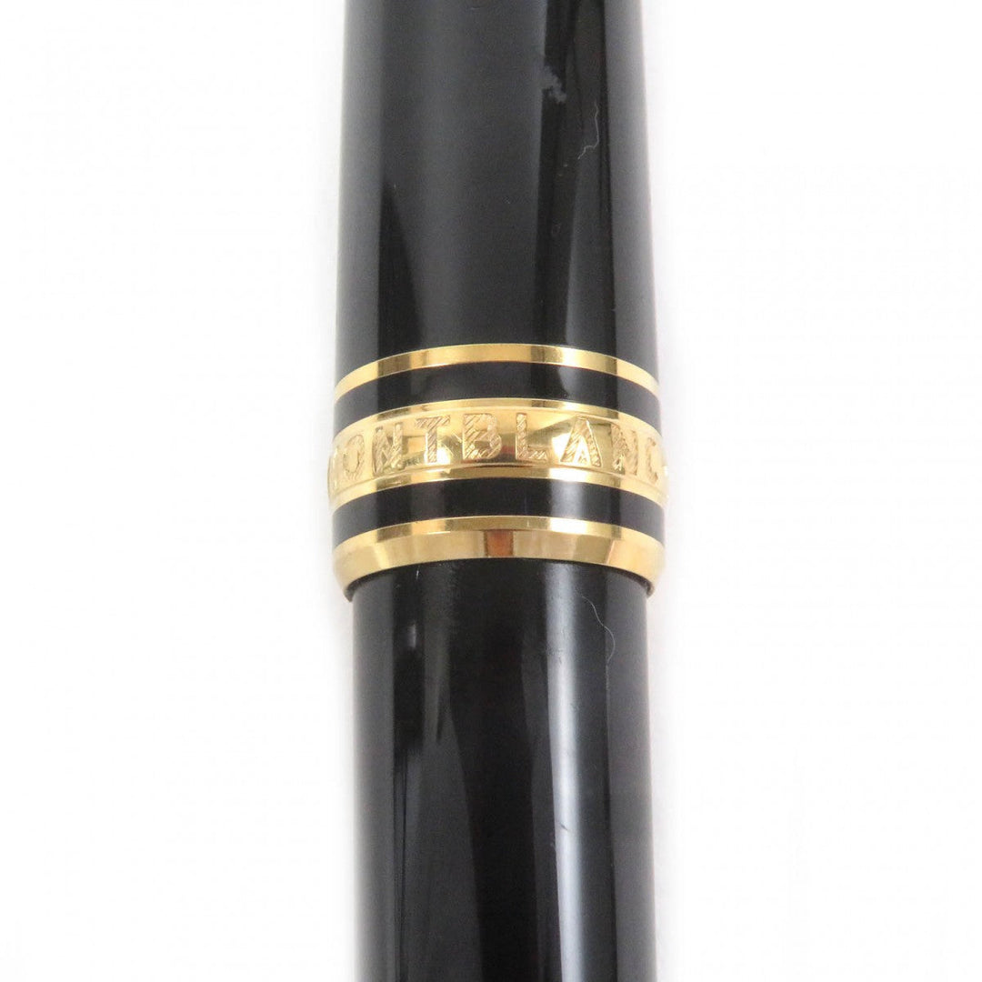 MONTBLANC Ballpoint pen Main: Precious resin Black gold mens Used Authentic