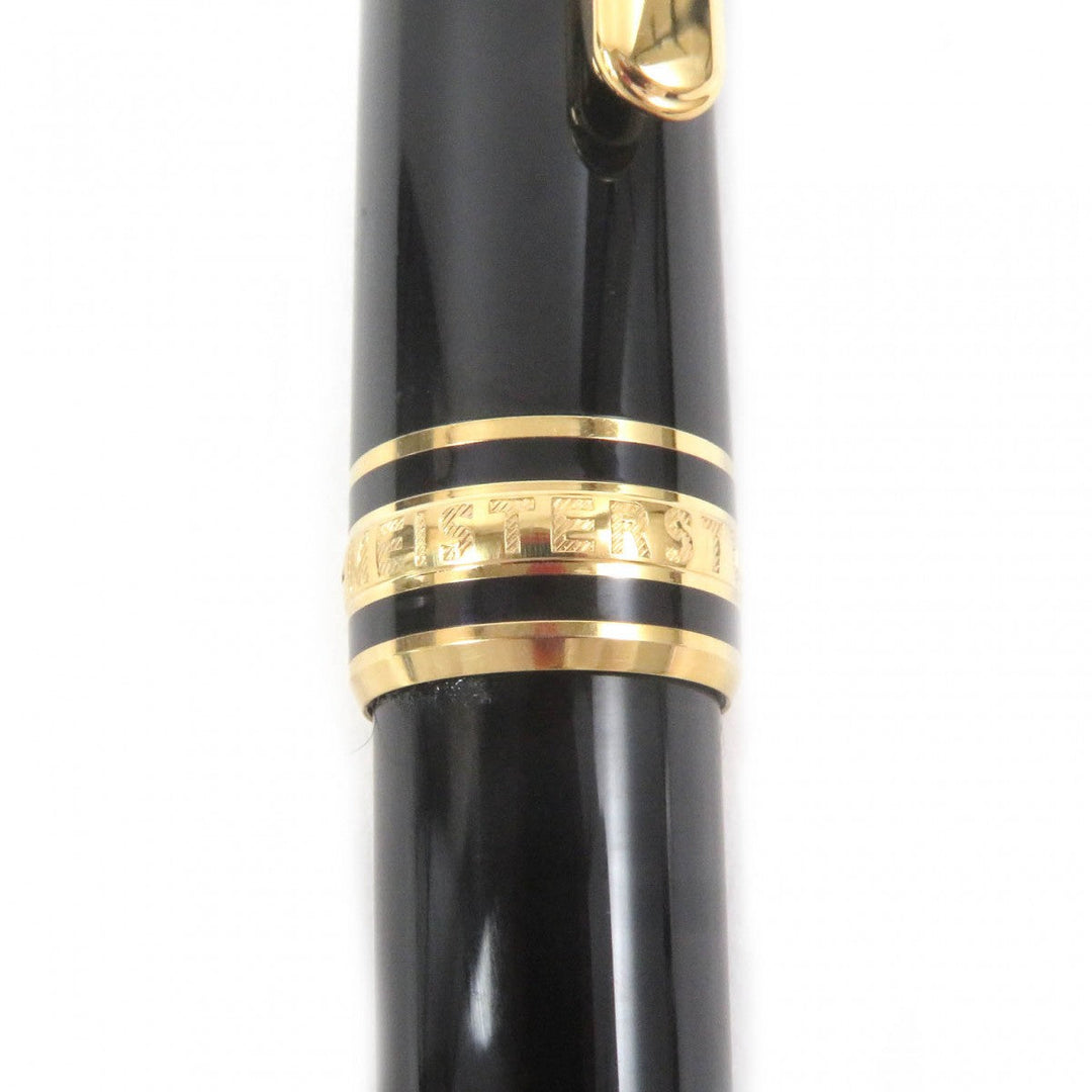 MONTBLANC Ballpoint pen Main: Precious resin Black gold mens Used Authentic