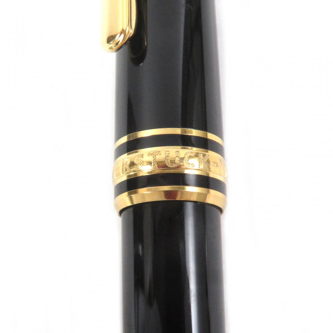 MONTBLANC Ballpoint pen Main: Precious resin Black gold mens Used Authentic