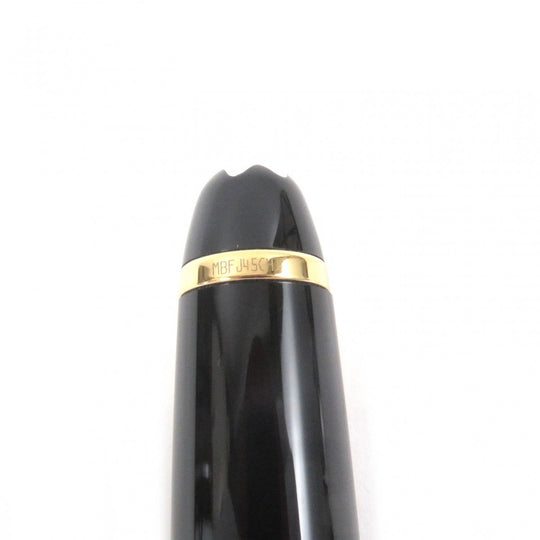 MONTBLANC Ballpoint pen Main: Precious resin Black gold mens Used Authentic