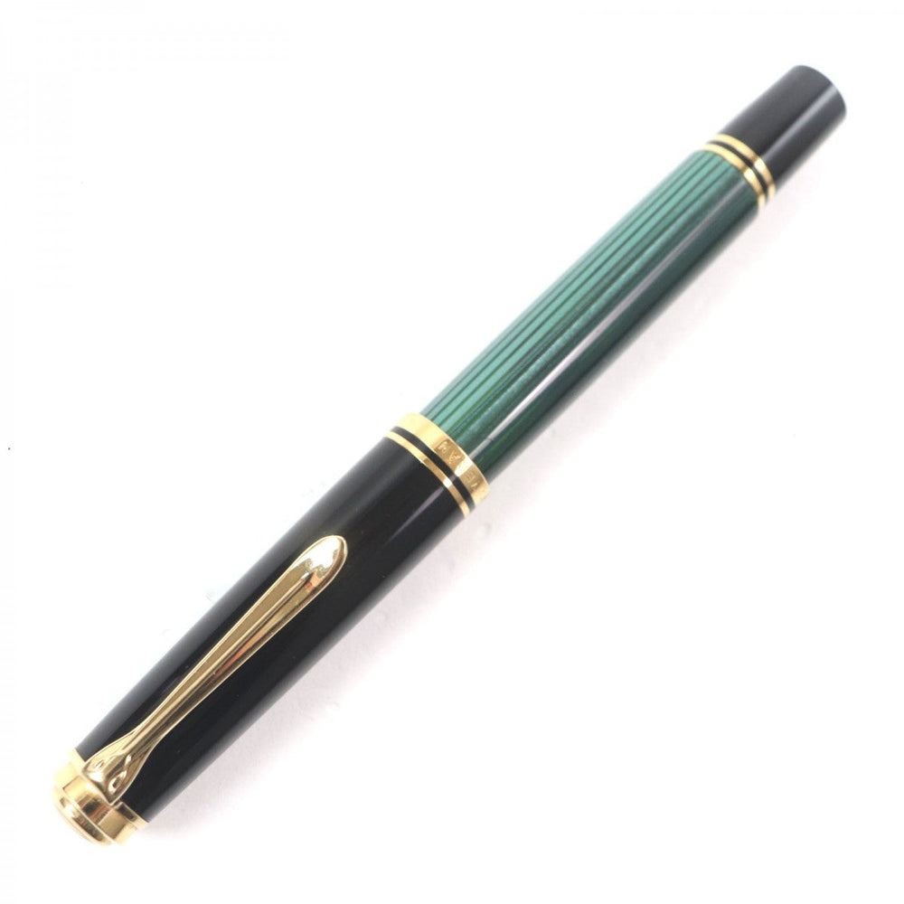 PERIKAN fountain pen M600 Pen point: 14K Green Black Gold Sovereign mens Used Authentic