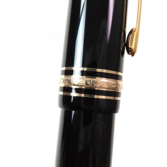 MONTBLANC fountain pen Pen tip: 18K Black gold Meisterstck mens Used Authentic