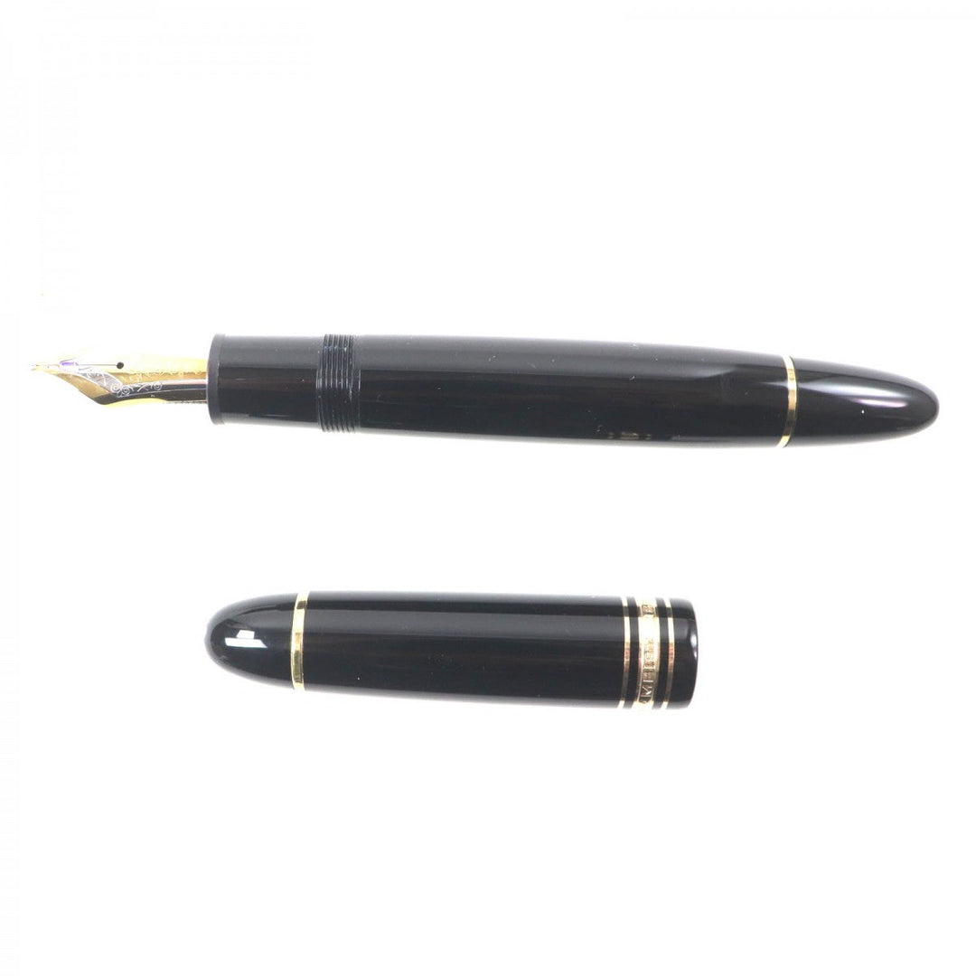 MONTBLANC fountain pen Pen tip: 18K Black gold Meisterstck mens Used Authentic