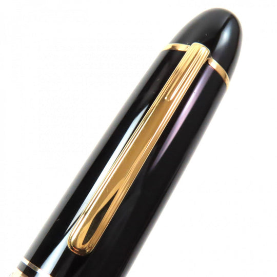 MONTBLANC fountain pen Pen tip: 18K Black gold Meisterstck mens Used Authentic