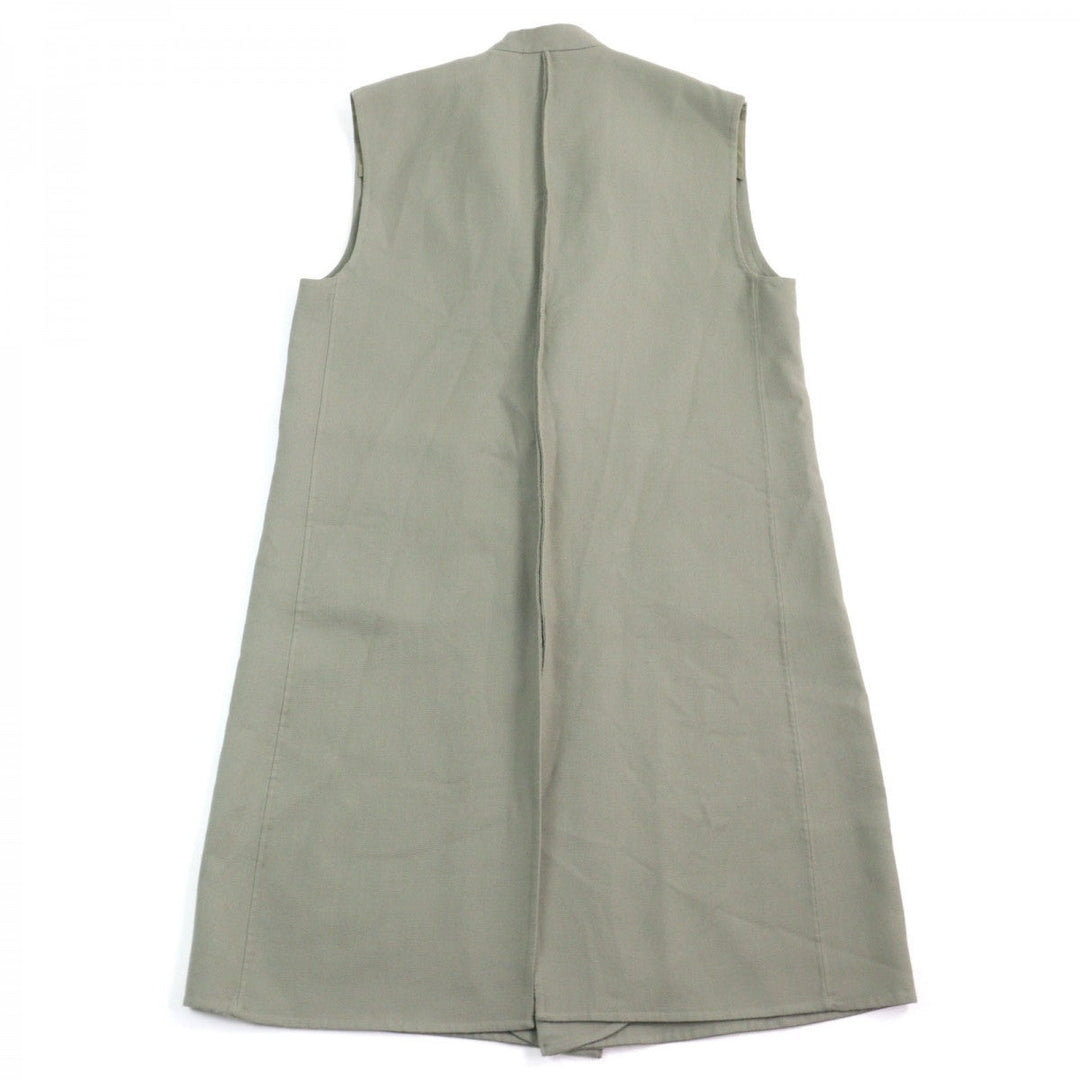 08sircus Best S23AW-OT08 wool Khaki Twill double face rever long gilet mens 1 Used Authentic