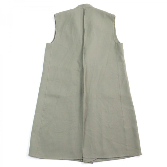 08sircus Best S23AW-OT08 wool Khaki Twill double face rever long gilet mens 1 Used Authentic