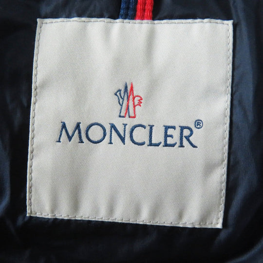MONCLER down coat Main: 100% nylon, Lining: 100% nylon, Filling: 90% down, Filling: 10% feather, Fur: raccoon Navy HERMIFUR Women 00 Used Authentic