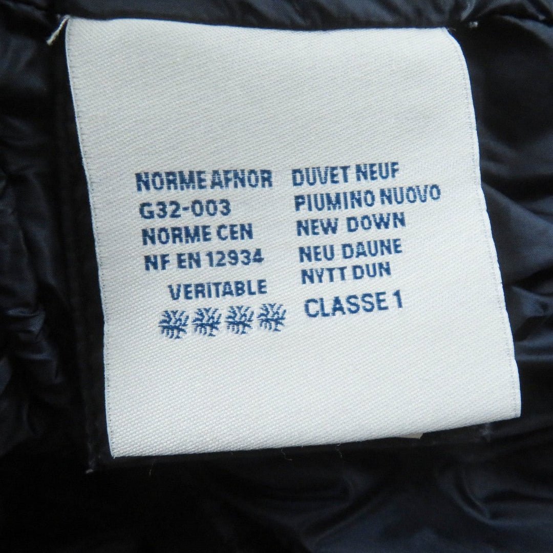 MONCLER down coat Main: 100% nylon, Lining: 100% nylon, Filling: 90% down, Filling: 10% feather, Fur: raccoon Navy HERMIFUR Women 00 Used Authentic