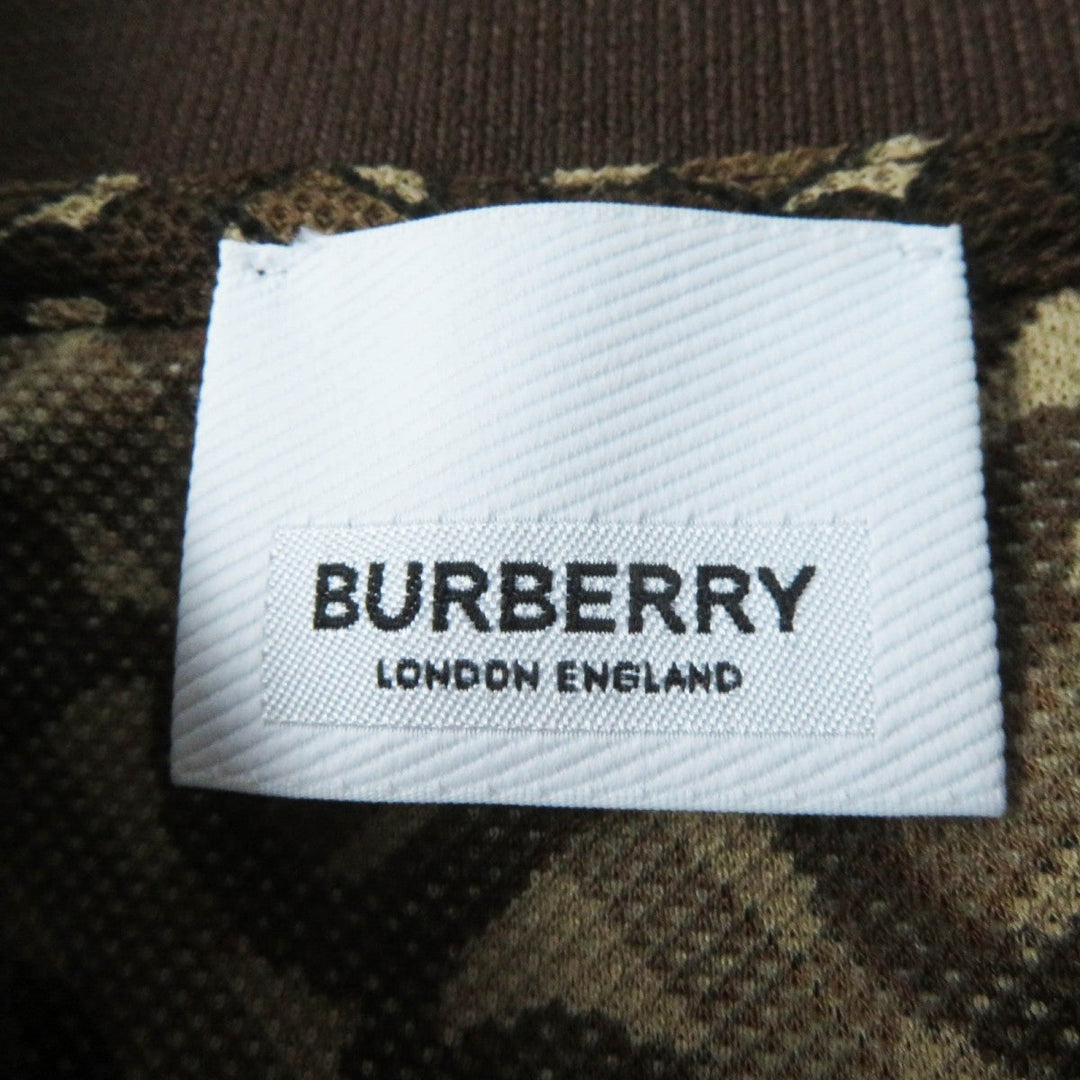 BURBERRY Short sleeve polo shirt 8018544 Main: 100% cotton, Part: 96% cotton, Part: 3% nylon, Part: 1% polyurethane, Part: 100% cotton Brown Women XXS Used Authentic