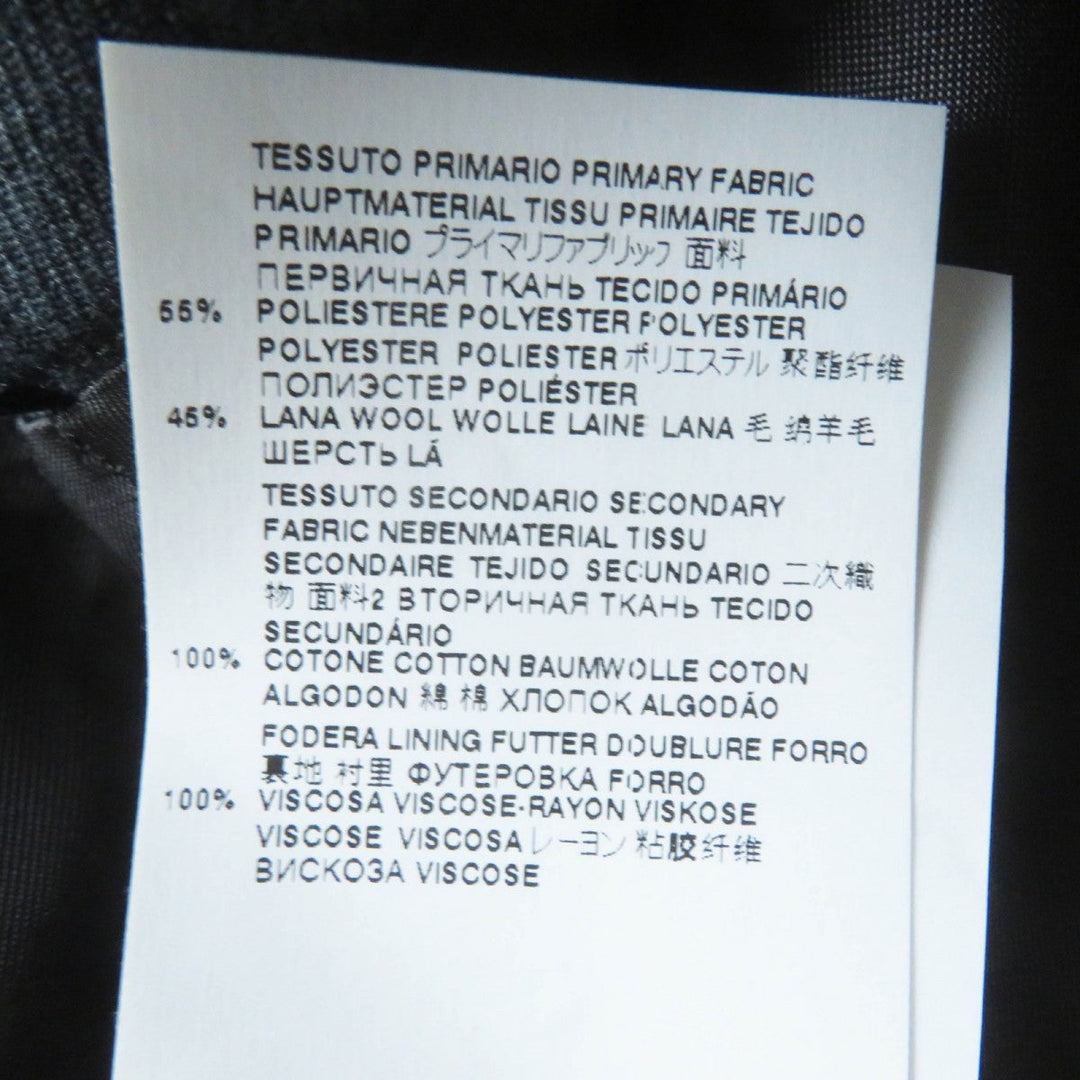 Maison Margiela Pants S51MA0463 Main: 55% polyester, Main: 45% wool, Main: 100% cotton, Lining: 100% rayon Charcoal gray Women 40 Used Authentic