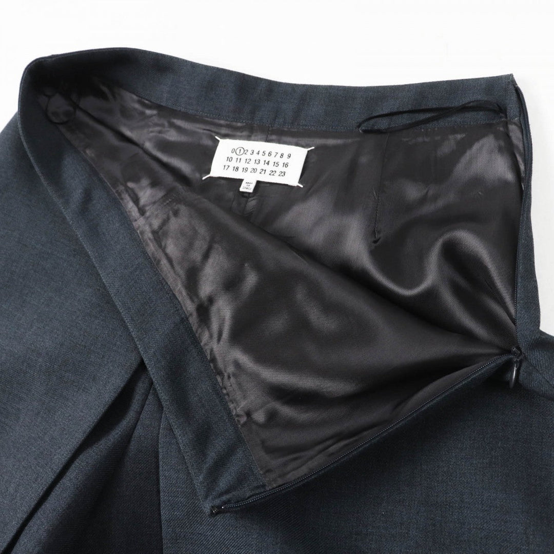 Maison Margiela Pants S51MA0463 Main: 55% polyester, Main: 45% wool, Main: 100% cotton, Lining: 100% rayon Charcoal gray Women 40 Used Authentic