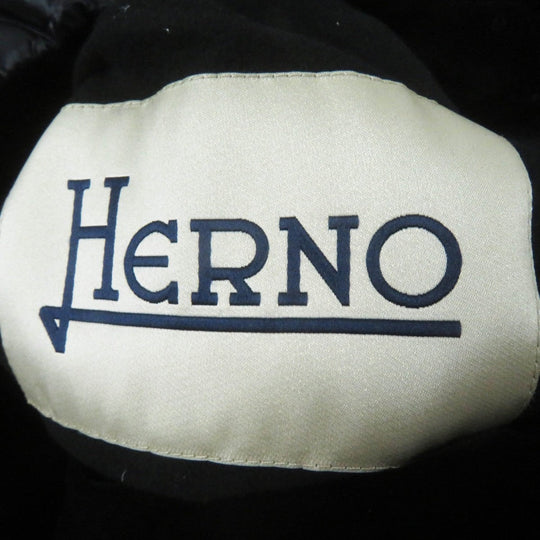 Herno Down jacket PI0969D Outer: 90% polyester, Outer: 10% polyurethane, Outer: 100% nylon, Filling: 90% down, Filling: 10% feather black Women 40 Used Authentic