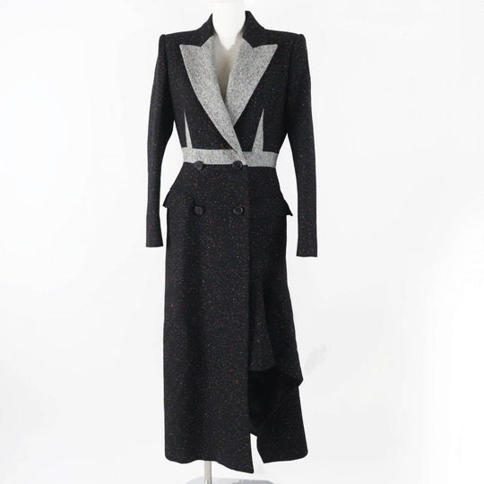 Alexander McQueen coat 627522 wool multicolor Women 40 Used Authentic