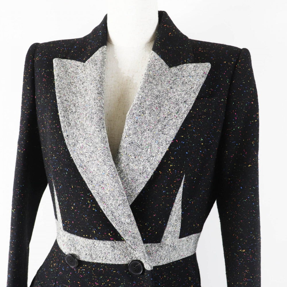 Alexander McQueen coat 627522 wool multicolor Women 40 Used Authentic