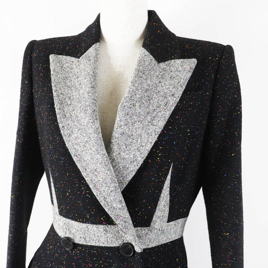 Alexander McQueen coat 627522 wool multicolor Women 40 Used Authentic