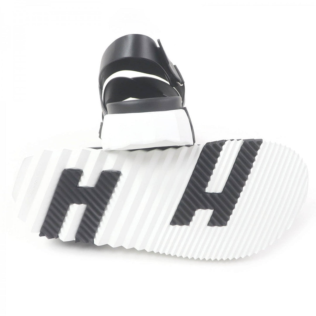 HERMES Sandals Main: Leather black Electric mens 44 Used Authentic