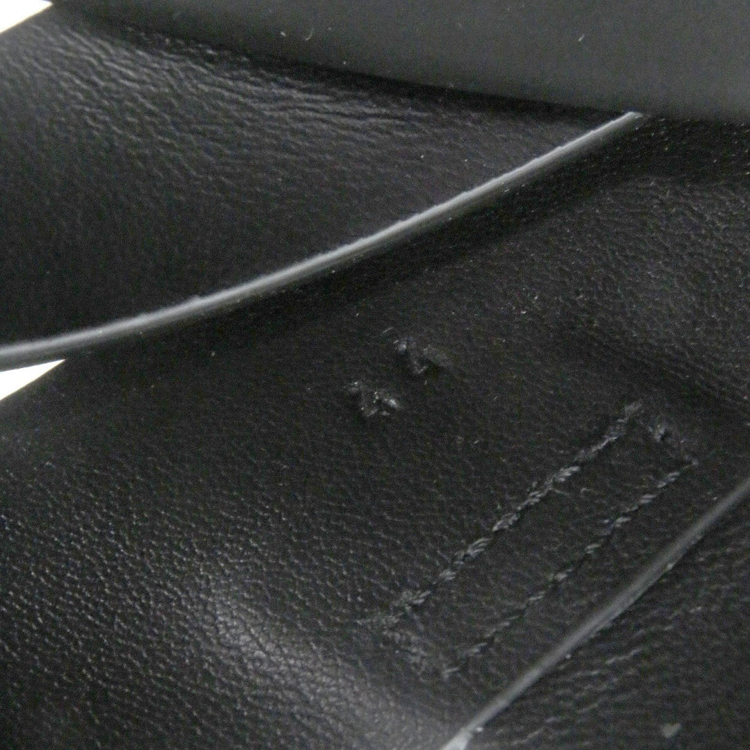 HERMES Sandals Main: Leather black Electric mens 44 Used Authentic