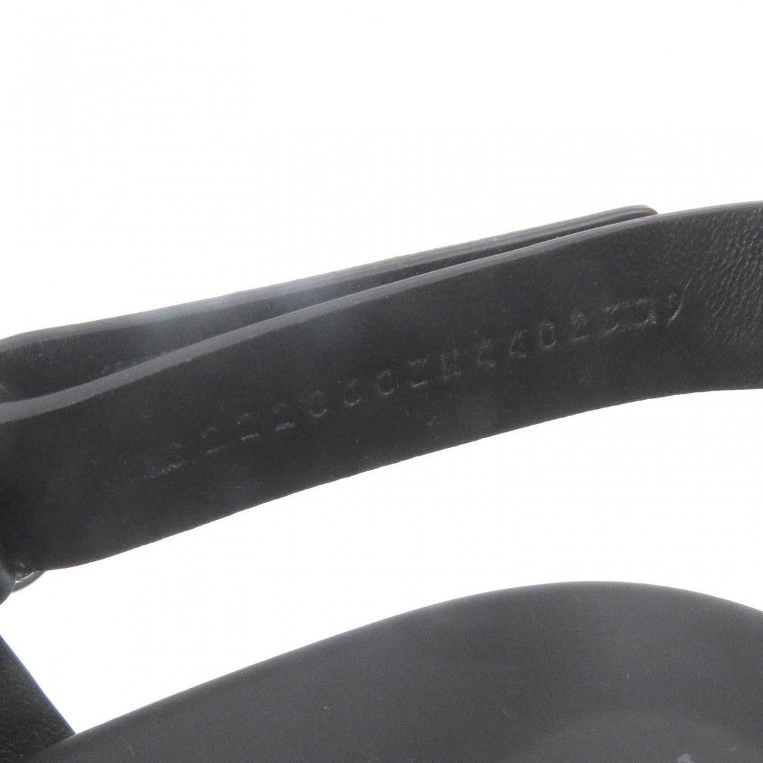 HERMES Sandals Main: Leather black Electric mens 44 Used Authentic