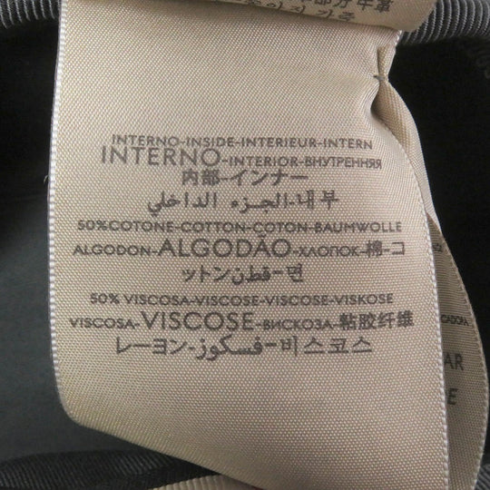 GUCCI hat 627115 Outer: 100% nylon, Lining: 100% cotton, Partial: leather gray mens Used Authentic