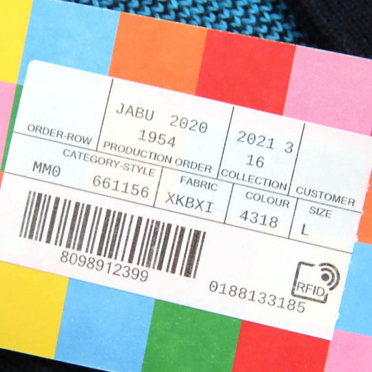 GUCCI cardigan 661156 Main: 54% wool, Main: 46% cotton, Part: 54% wool, Part: 43% cotton, Part: 2% polyurethane blue-black mens L Used Authentic