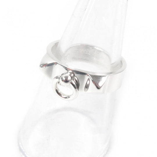 HERMES Ring Main�FAG925 Silver Corey de Cyan Women Used Authentic