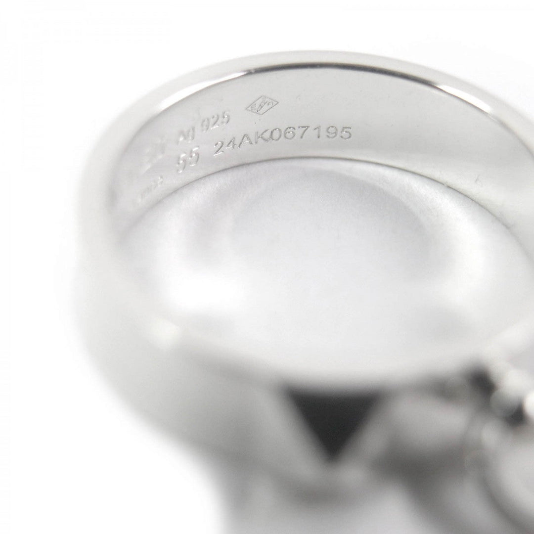 HERMES Ring Main�FAG925 Silver Corey de Cyan Women Used Authentic