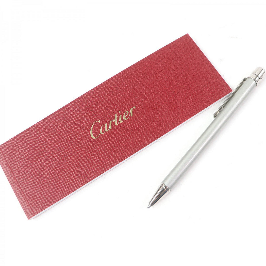 CARTIER Ballpoint pen Steel (palladium finish) Silver mens Used Authentic