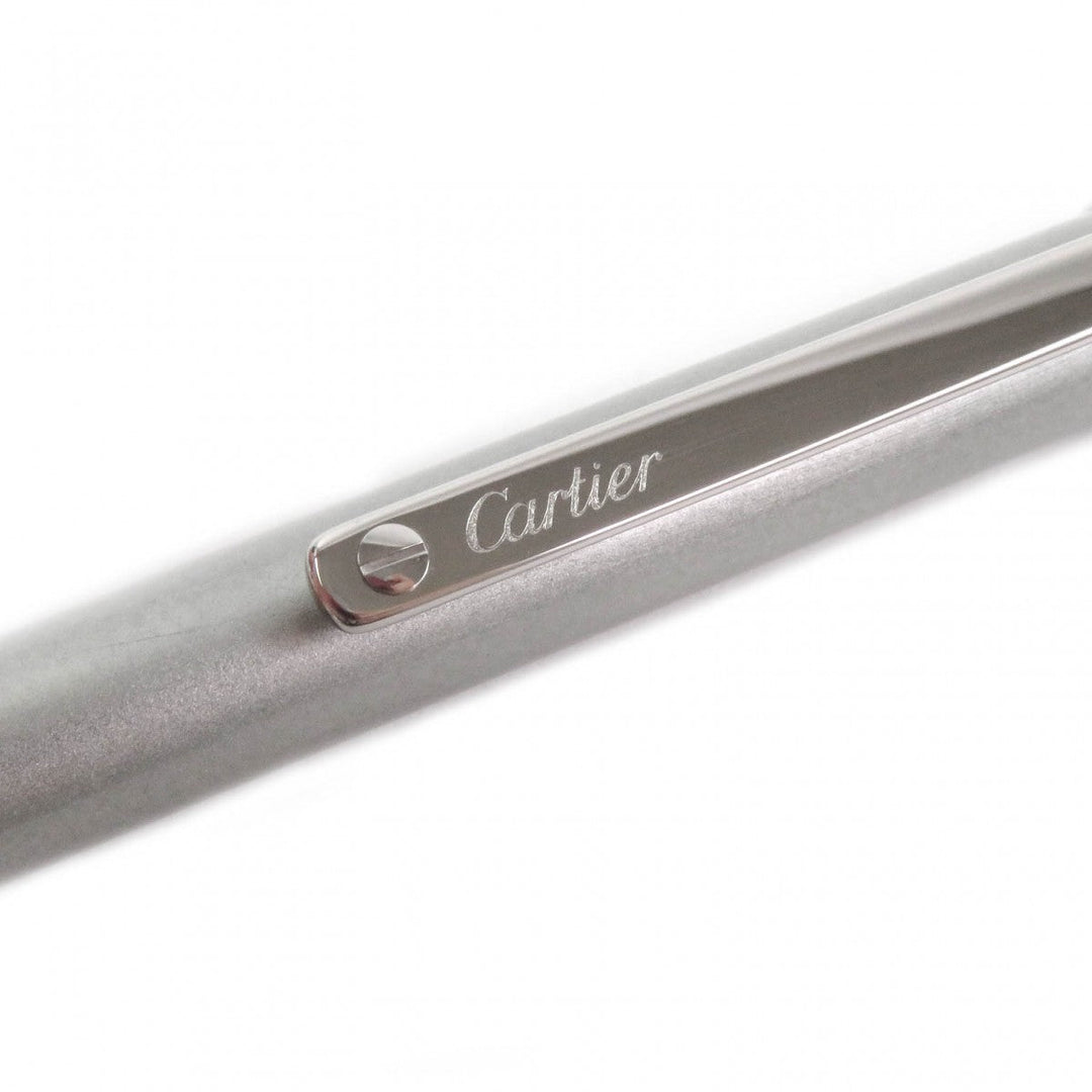 CARTIER Ballpoint pen Steel (palladium finish) Silver mens Used Authentic