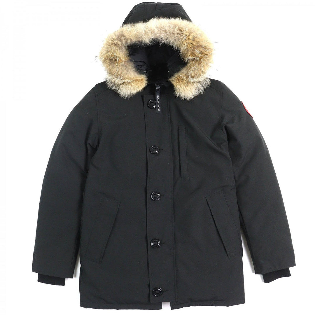 CANADA GOOSE Down jacket 3438JM Outer: 85% polyester, Outer: 15% cotton, Lining: 100% nylon, Part: 98% acrylic, Part: 2% polyester black JASPER PARKA Jasper Parka mens S Used Authentic