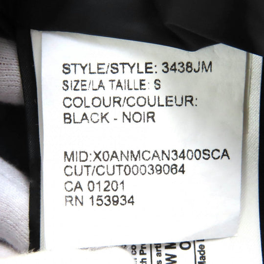 CANADA GOOSE Down jacket 3438JM Outer: 85% polyester, Outer: 15% cotton, Lining: 100% nylon, Part: 98% acrylic, Part: 2% polyester black JASPER PARKA Jasper Parka mens S Used Authentic
