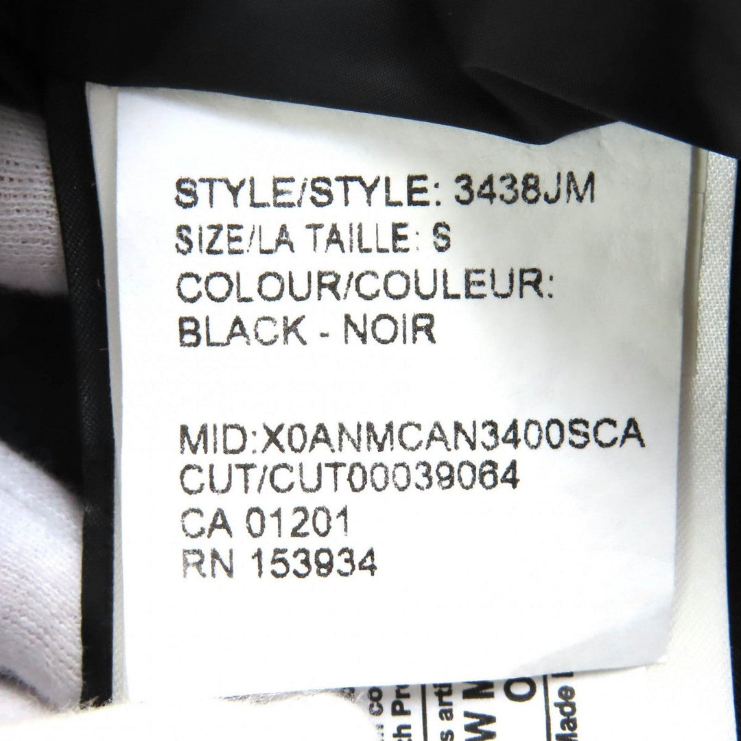CANADA GOOSE Down jacket 3438JM Outer: 85% polyester, Outer: 15% cotton, Lining: 100% nylon, Part: 98% acrylic, Part: 2% polyester black JASPER PARKA Jasper Parka mens S Used Authentic