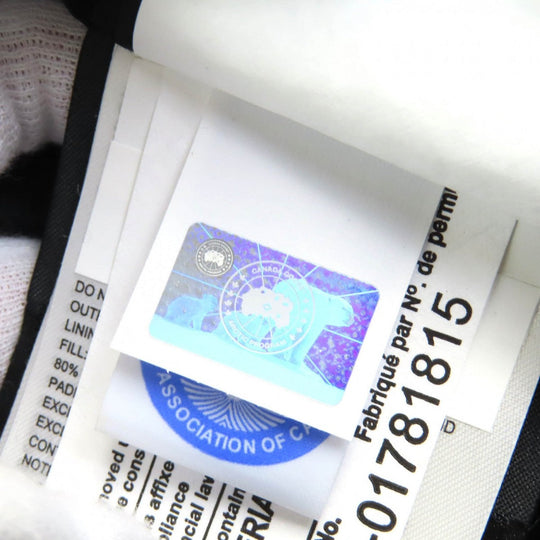 CANADA GOOSE Down jacket 3438JM Outer: 85% polyester, Outer: 15% cotton, Lining: 100% nylon, Part: 98% acrylic, Part: 2% polyester black JASPER PARKA Jasper Parka mens S Used Authentic