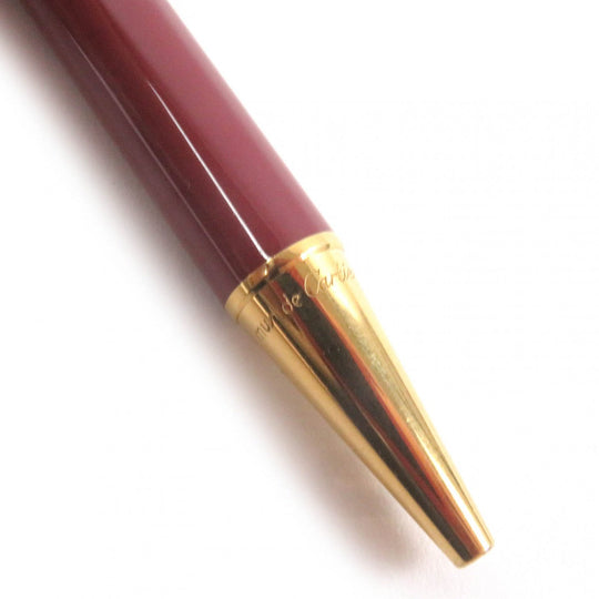 CARTIER Ballpoint pen ST150190 metal Bordeaux Trinity logo writing instruments, stationery Must de Cartier Ballpoint Pen Women(Unisex) Used Authentic
