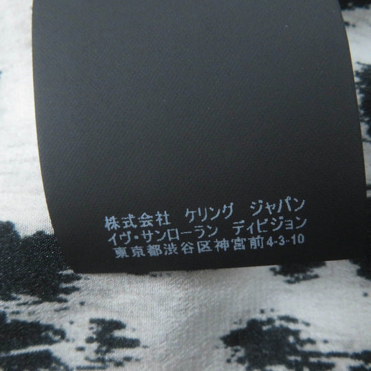 SAINT LAURENT PARIS Long sleeve shirt 465896 Main: 100% silk Brown type Women 36 Used Authentic