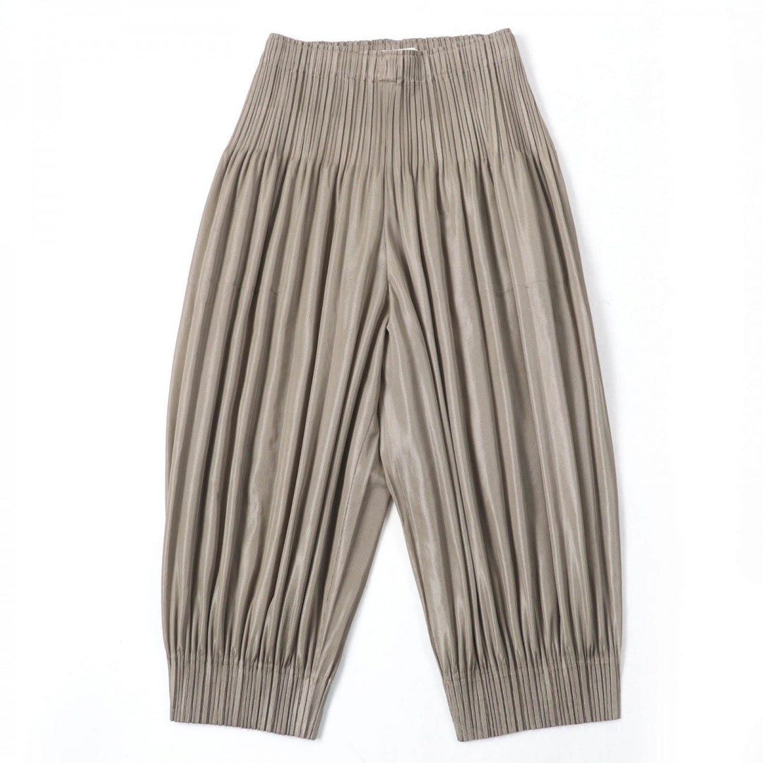 PLEATS PLEASE Saruel pants PP91-JF423 Main: 100% polyester Brown type Women 3 Used Authentic