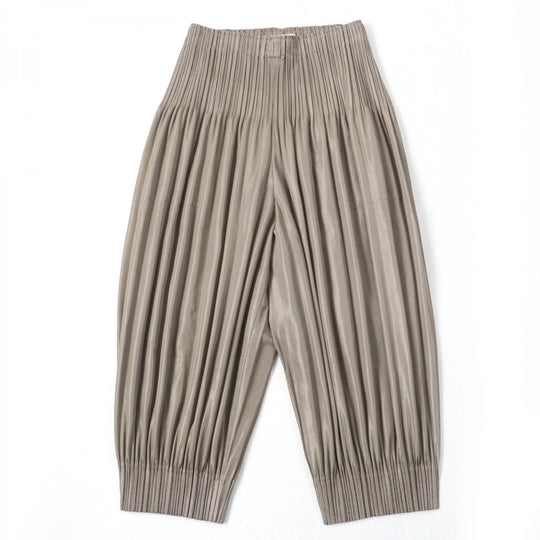 PLEATS PLEASE Saruel pants PP91-JF423 Main: 100% polyester Brown type Women 3 Used Authentic