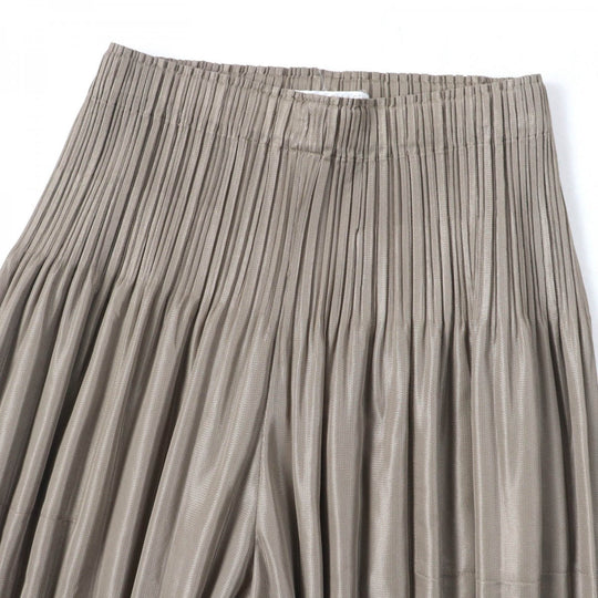 PLEATS PLEASE Saruel pants PP91-JF423 Main: 100% polyester Brown type Women 3 Used Authentic