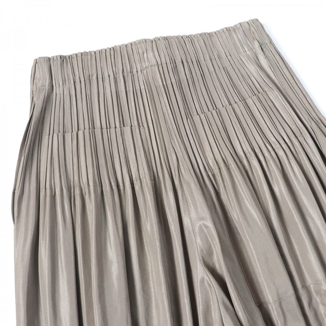 PLEATS PLEASE Saruel pants PP91-JF423 Main: 100% polyester Brown type Women 3 Used Authentic