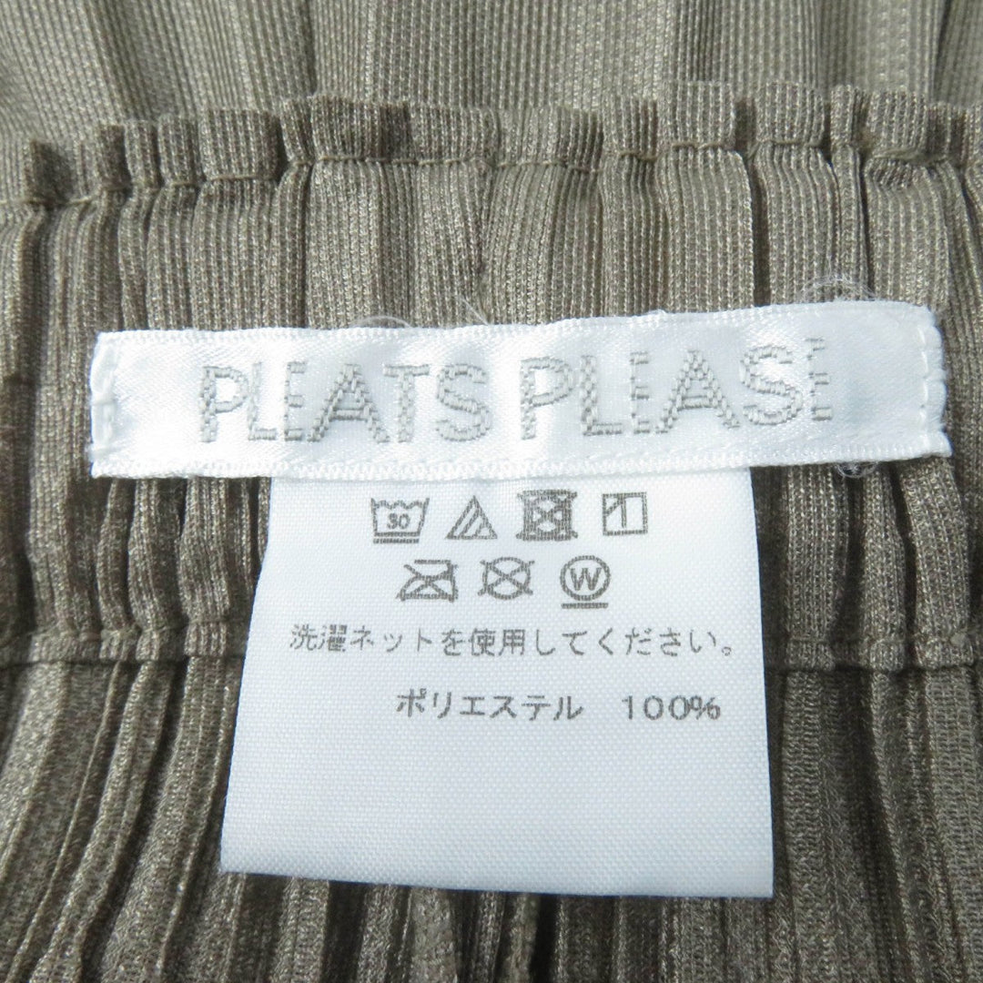 PLEATS PLEASE Saruel pants PP91-JF423 Main: 100% polyester Brown type Women 3 Used Authentic